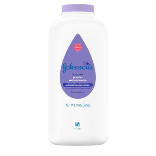 Johnson's Lavender Baby Powder with Cornstarch, Hypoallergenic, 15 oz