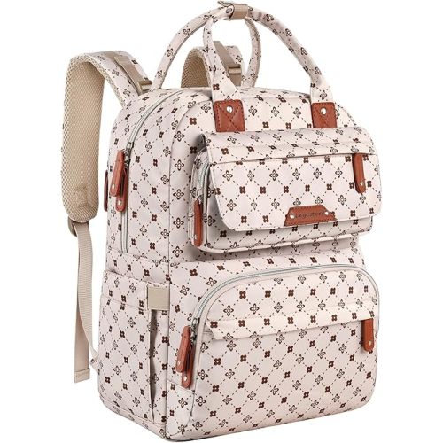 Baby Diaper Bag Backpack, Baby Bag for Girls Large Capacity with Stylish Flora, Travel Back Pack Multifunction Waterproof, Newborn Baby Registry Shower Gifts, Pink05