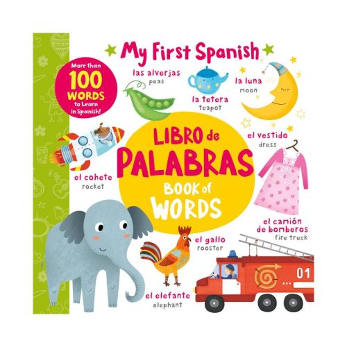 Book of Words - Libro de Palabras - (My First Spanish) by Clever Publishing (Board Book)