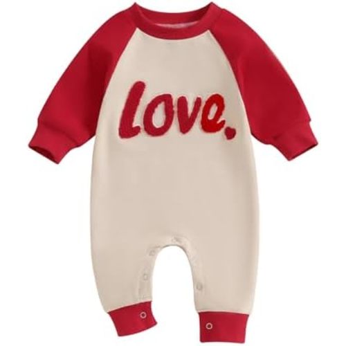FYBITBO Infant Baby Boy Girl Clothing Santa Long Sleeve Jumpsuit Romper Newborn First Christmas Outfit One Piece Clothes