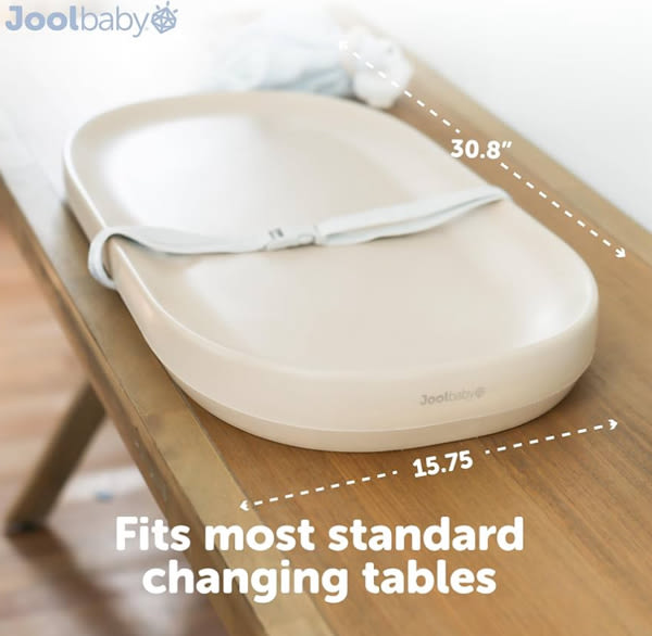 Amazon.com: Jool Baby Waterproof Baby Changing Pad - Easy to Clean, Lightweight & Portable - Large Foam Cushion for Comfort (Oatmeal)