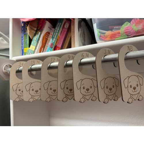Puppy Nursery Closet Dividers: Baby Boy Clothes Organizer, Newborn-24 Months