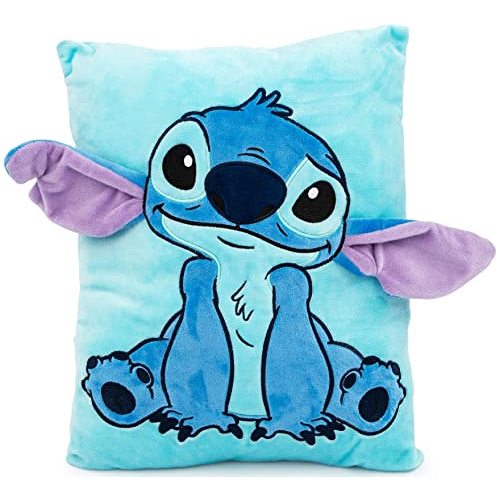 Jay Franco Disney Lilo & Stitch 3D Snuggle Pillow - Super Soft – Measures 15 Inches (Official Disney Product)