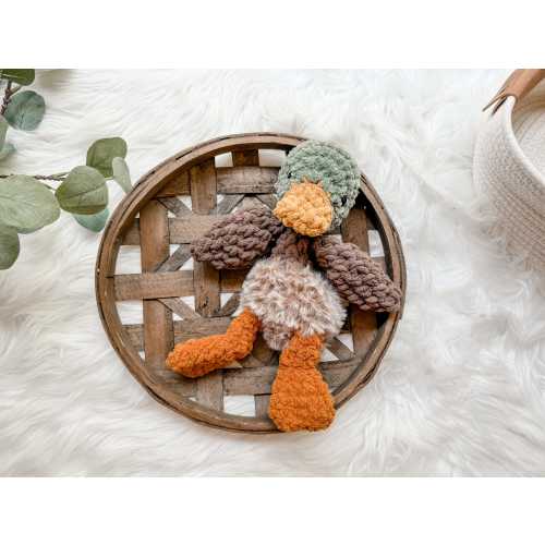 Mallard Duck Snuggler Lovey, Duck Nursery Decor, Baby Snuggle Animal, Hunting Themed Nursery, Baby Cuddle Blanket, Duck Baby Toy
