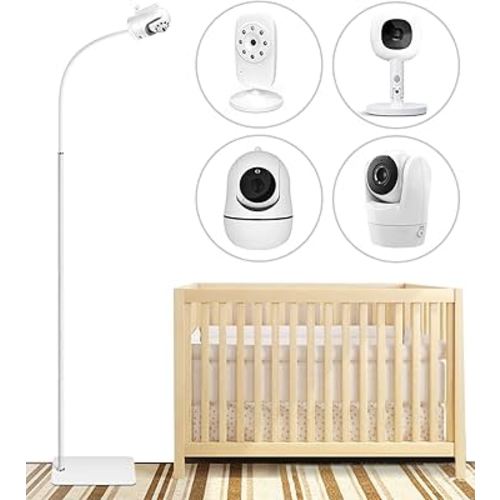 Flexible Adjustable Height Mount for Infant Optics DXR-8 Pro and Hellobaby HB6550 HB65/HB66/HB248 and Also Compatible with The Nanit Pro Smart Baby Monitor & Flex Stand