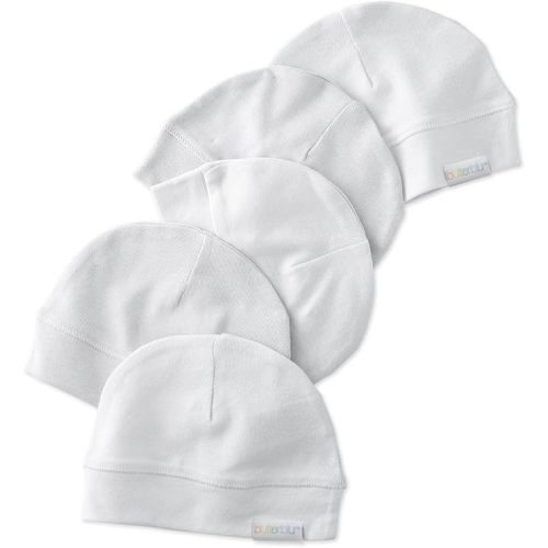 Charlie 5-Pack Baby Hats 100% Organic Cotton Baby Beanies for Newborn, Infant, and Baby Girls, Boys, Unisex