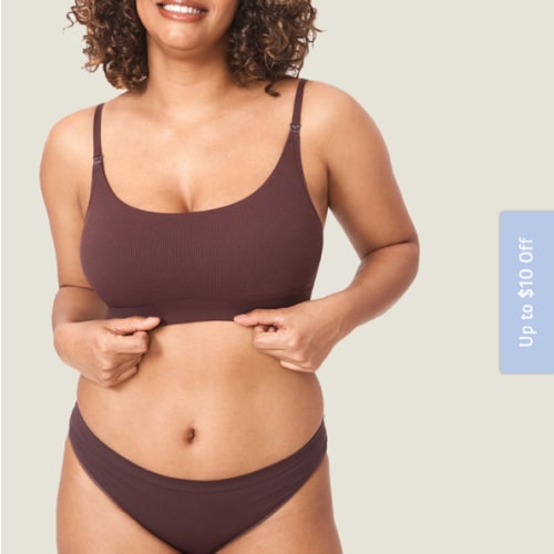 Ribbed Scoop Nursing Bralette