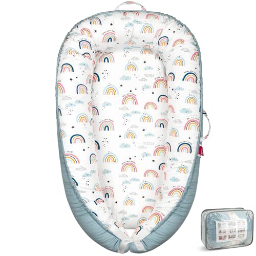 BUTOA Baby Lounger for Newborn 0-24 Months, Breathable & Soft Baby Nest, Portable and Lightweight Lounger for Home and Travel, Ideal Newborn Babies Essentials