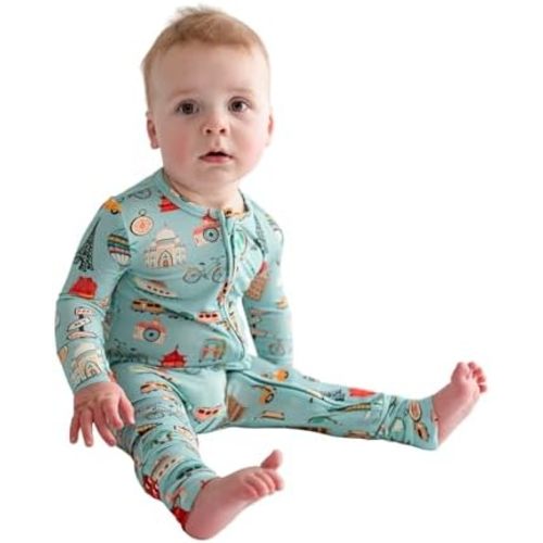 Posh Peanut Convertible Baby Sleepers - Boys Footless Baby Pajamas with 2 Way Zipper for Easy Diaper Changes