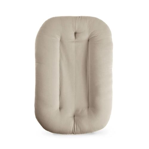 Baby Lounger for Newborn, Bionic Design Baby Lounger, Soft Organic Cotton Breathable Lounger for Infants 0-18 Months (Grey)