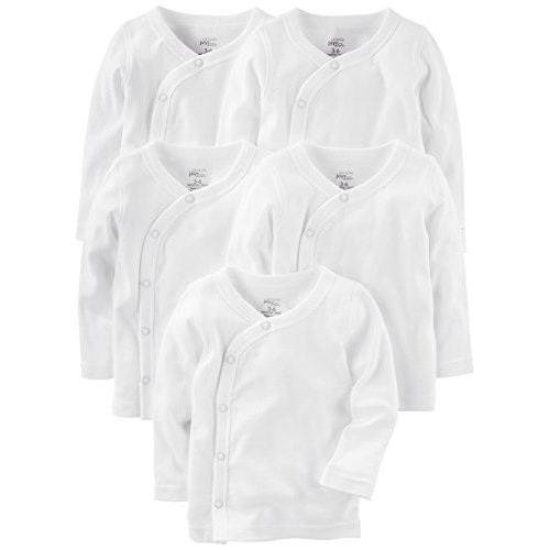 Simple Joys by Carter's Baby 5-Pack Side-snap Long-Sleeve Shirt