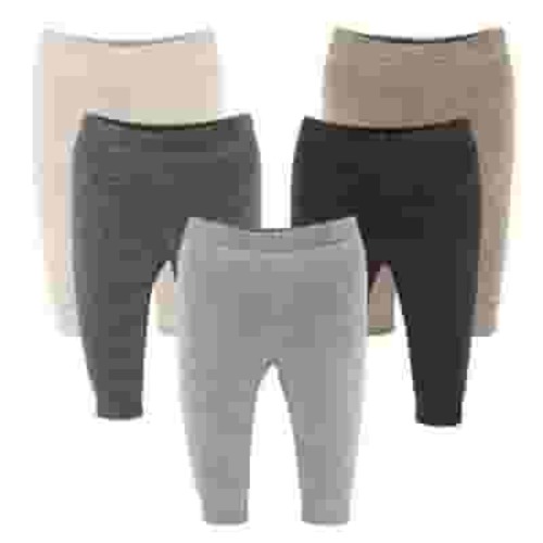 The Peanutshell Baby Boy and Baby Girl Pants, Unisex Pull On Pants for 3-6 Months, Earthy Neutrals, 5-Pack
