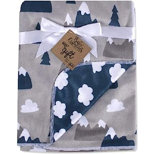 Sherpa Fleece Baby Blankets for Boys and Girls – Colorful, Reversible Baby Blankets for Newborns, Infants, Toddlers, and Nursery