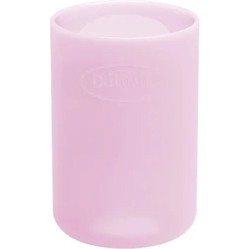 Dr. Brown's Options+ Narrow Glass Bottle Sleeve, 100% Silicone, Pink, BPA-Free, 4 oz, 1-Pack