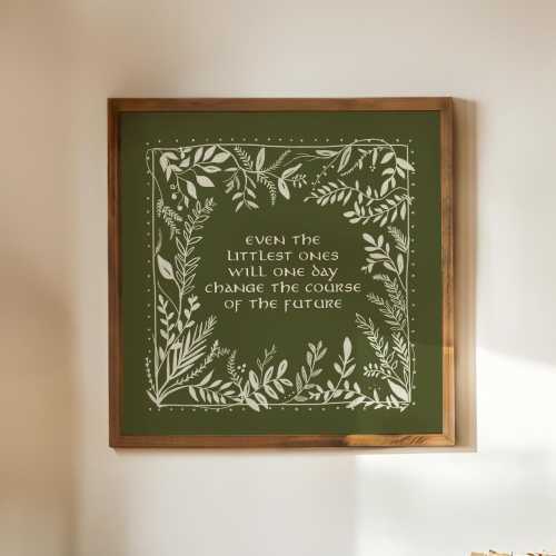 Change the Course of the Future Nursery Quote, Digital Download, Inspiring Art Boys or Girls Room, LOTR Theme Gift