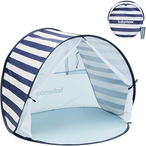 Babymoov Anti-UV Marine Tent UPF 50+ Sun Protection with Pop Up System for Easy Use & Transport (Summer 2023 Edition), Navy