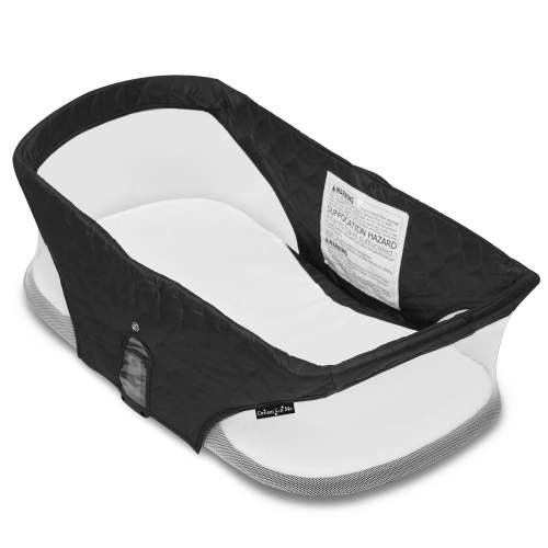Dream On Me Niche On The Go Portable Travel Pod for Babies in Black, Lightweight and Easy to Fold