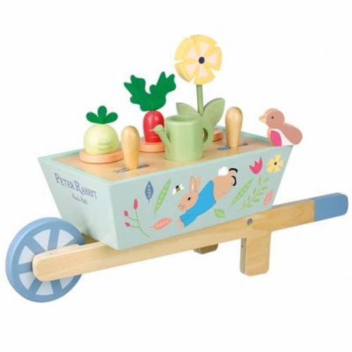 Peter Rabbit: Wheelbarrow - Wooden Wheeled Garden Pretend Play Toy, Ages 3+