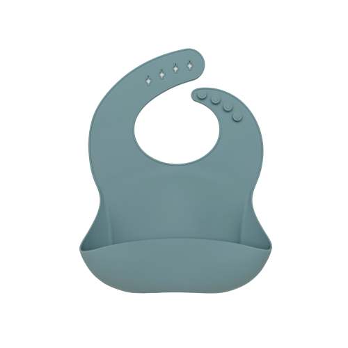 Silicone Bib - Slate