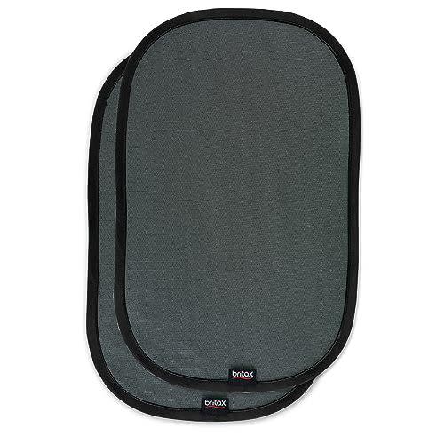 Britax EZ-Cling Car Window Sun Shades, 2 Pack | UPF 30+ Protection, Glare and Heat + Easy Install and Removal