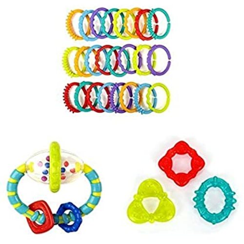 Bright Starts 3 Piece Teether Bundle
