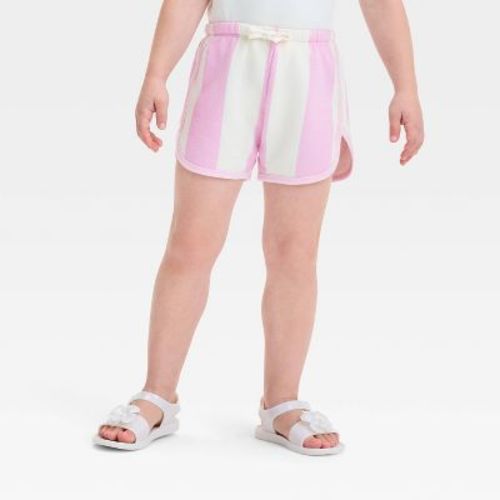 Grayson Mini Toddler Girls' Striped Shorts - Pink 12m