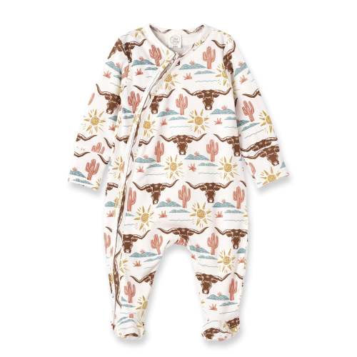 Happy Trails Bamboo Zipper Romper – August + Willow