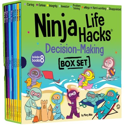 Ninja Life Hacks Decision Making Box Set (Books 57-64: Hard-working Ninja, Disappointed Ninja, Integrity Ninja, Investor Ninja, Problem Solving Ninja, eNinja, Caring Ninja, Curious Ninja)