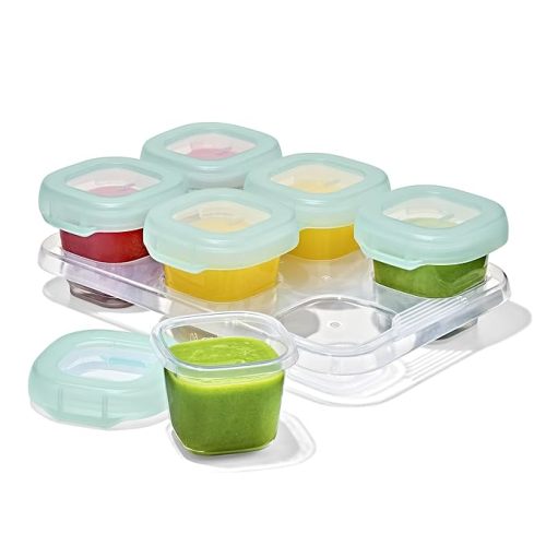 OXO Tot Baby Blocks Freezer Storage Containers 2 Oz - Teal