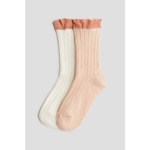 2-PACK RUFFLE-TRIMMED SOCKS