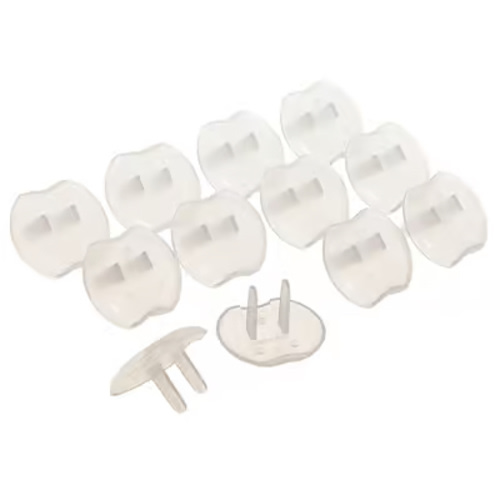 Dreambaby Clear Plastic Outlet Protector 12 pk