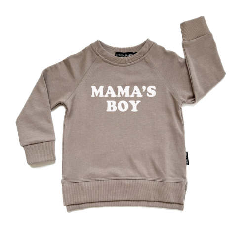MAMA'S BOY SWEATSHIRT - TAUPE – LENOX JAMES