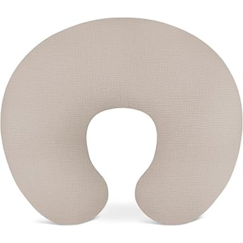 Nursing Pillow Covers, Muslin Nursing Cover for Breastfeeding Pillows, Comfortable for Baby Girls and Boys (Beige)
