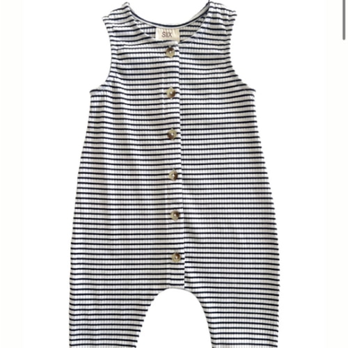 Black Stripe / Organic Ribbed Bay Jumpsuit – SpearmintLOVE