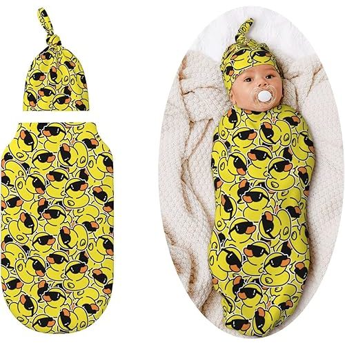 Duck Swaddle Blankets Newborn Receiving Blanket Baby Swaddle Wrap Soft Sleeping Sack for Baby Girls Boys