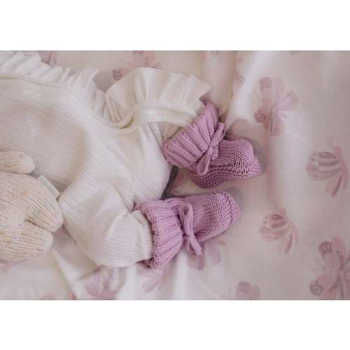 Knitted Booties | Lilac