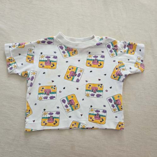 Vintage Sandcastles Cotton Tee 9-12 months
