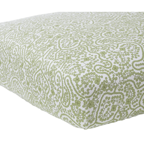 Shelby Green Crib Sheet
