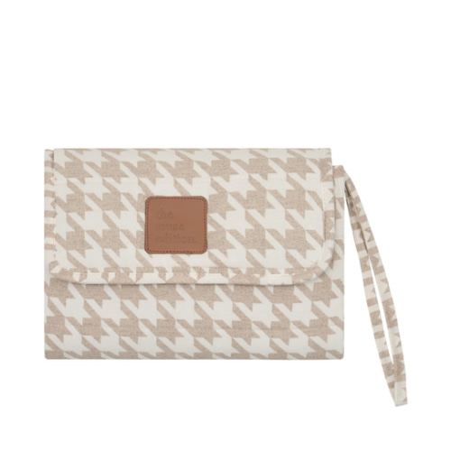 Houndstooth Linen Change Mat