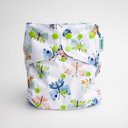 Animals and Insects: Essentials Pocket Cloth Diaper with Athletic Wicking Jersey, Grows with your Baby