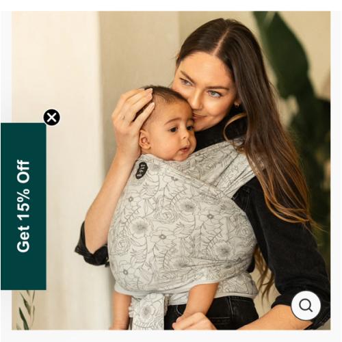 Classic Wrap Baby Carrier by Petunia Pickle Bottom - Seaside Poppies