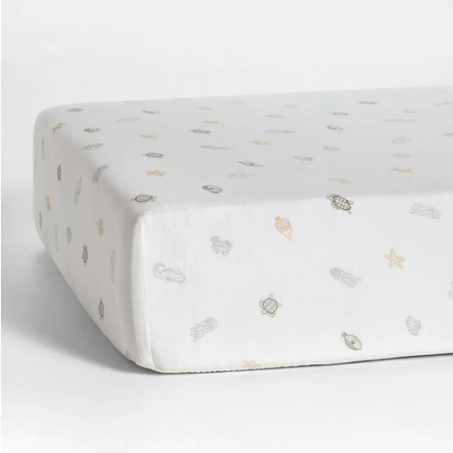 Supersoft Sea Dreams Organic Cotton Baby Crib Fitted Sheet