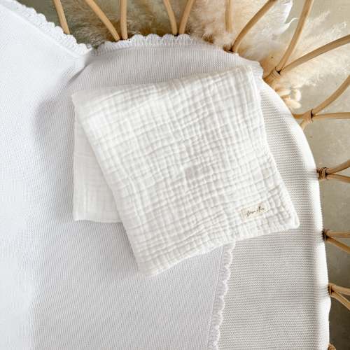 Heritage Muslin Blanket - Milk