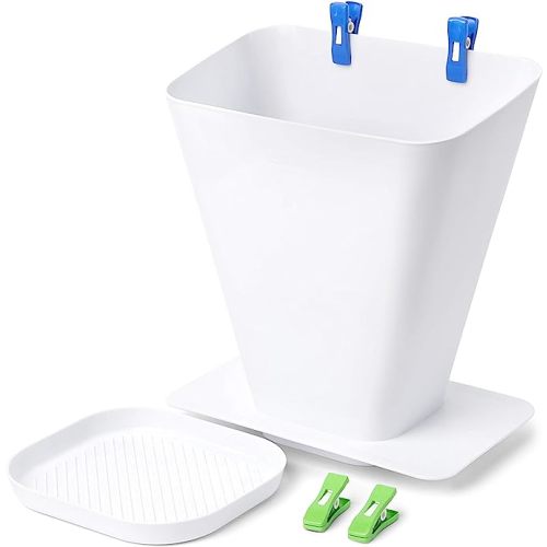 SimplyImagine SprayStand - Cloth Diaper Sprayer Splatter Shield - Contains Spray and Debris When Rinsing Cloth Diapers, Clothing, Shoes, and More in Toilet Spray Bucket Pail