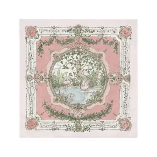 Carré – Tapestry Pink on Pink - Atelier Choux