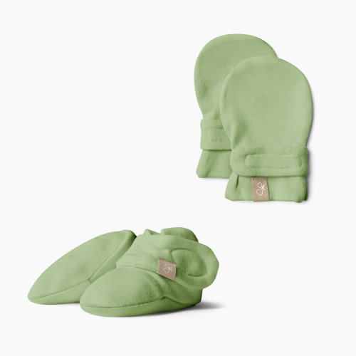 Goumi Kids x Babylist Goumi x Babylist Organic Cotton Boots & Mitts Bundle - Fern