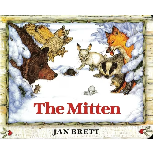 The Mitten Book By Jan Brett, (Board Book) | Indigo