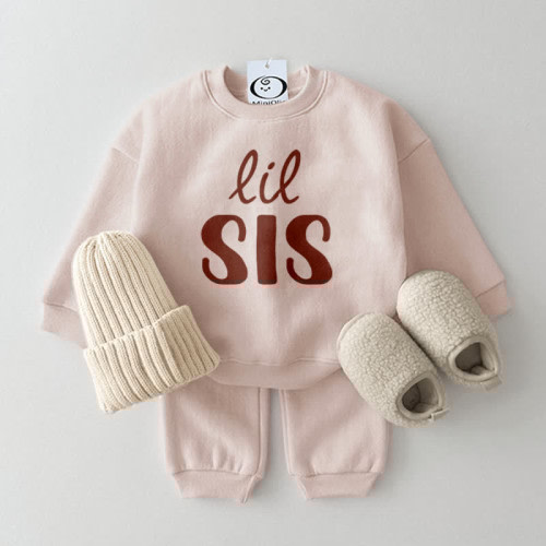 LIL SIS Baby 2-Piece Beige Set