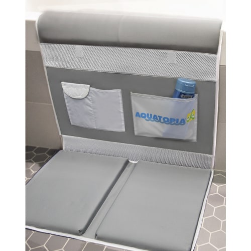 Aquatopia Safety Bath Time Easy Kneeler & Detachable Elbow Rest, Gray