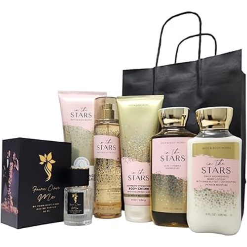 Bath and Body In The Stars DELUXE Gift Set with Fawn Over Me Perfume and Gift Bag (In The Stars DELUXE)